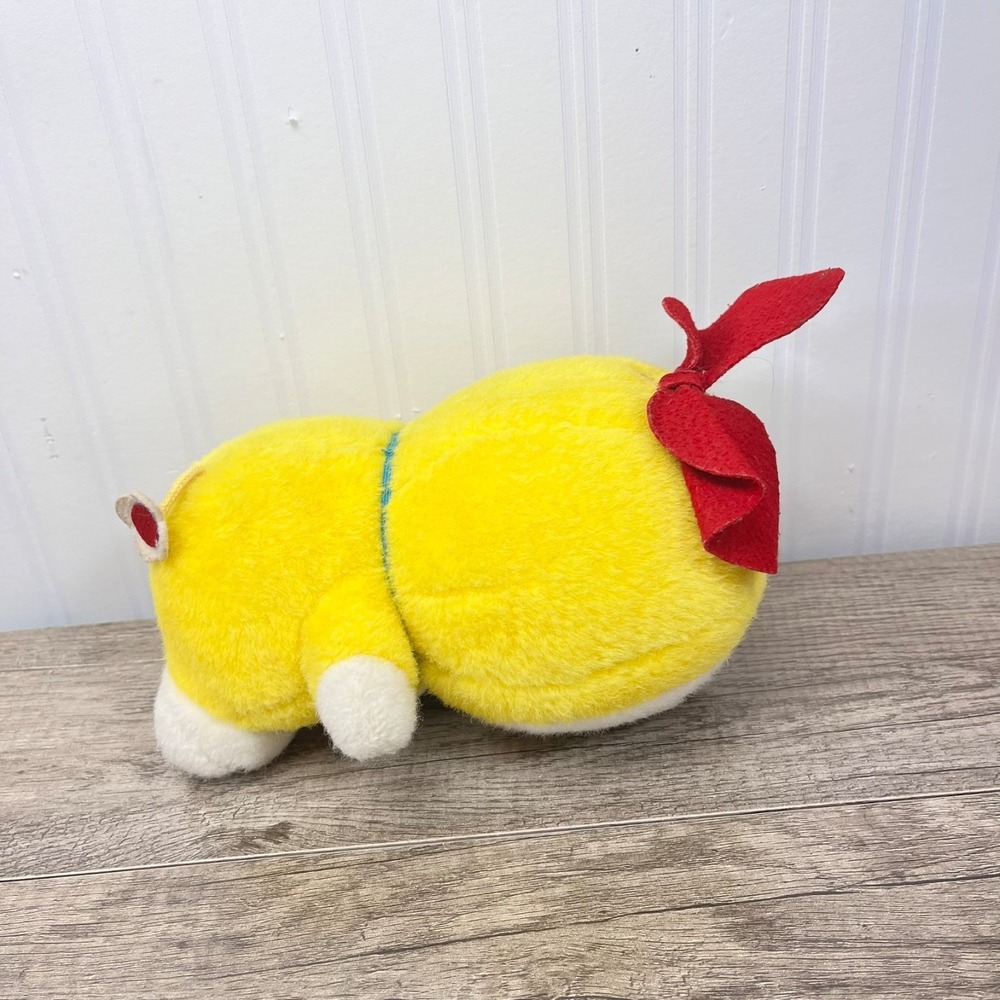 Bandai Dorami Doraemon Vintage Fuzzy Plush Toy Japan 1991 Doll Yellow Cat 8.5" - Picture 6 of 7